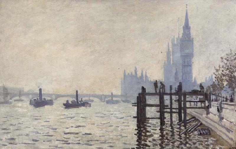 Claude Monet The Thames Below Westminster Norge oil painting art